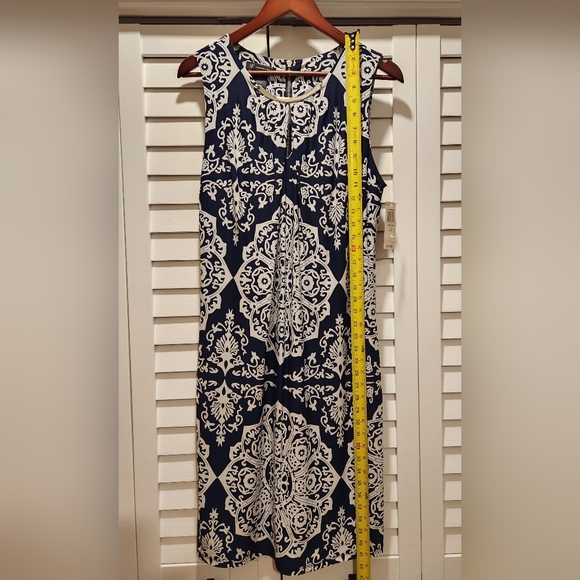 INC Navy summer dress - Picture 3 of 7